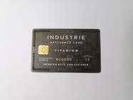 Niestandardowa klasyczna srebrna metalowa karta członkowska Laserowy numer nazwy