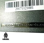 Deboss Text Puste metalowe wizytówki, czarne metalowe wizytówki z kodem kreskowym
