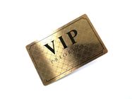 Luksusowa starożytna miedziana szczotkowana metalowa karta z priorytetowym dostępem VIP