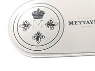 Sitodruk 0,3 mm białe metalowe wizytówki ze stali nierdzewnej