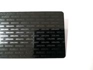 Dostosowane wizytówki z czarnego metalu z dużym chipem 4428