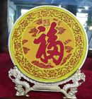 Niestandardowe chińskie luksusowe Cloisonne Kolorowe metalowe okrągłe talerze
