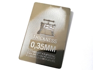 Niestandardowe metalowe wizytówki wycinane laserowo grawerowane złote srebrne szczotkowane