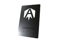 Matowa czarna karta członkowska Niestandardowe stalowe wycięcie VIP Pass Logo