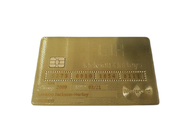 Luksusowa 24-karatowa złota metalowa karta członkowska Karta bankowa z paskiem magnetycznym