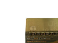 Luksusowa 24-karatowa złota metalowa karta członkowska Karta bankowa z paskiem magnetycznym