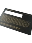 Matowa, pozłacana metalowa karta członkowska ze stali nierdzewnej z niestandardowym logo