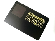 Matowa czarna wizytówka MF Metal NFC Częstotliwość 13,56 mhz