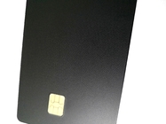 CR80 IC NFC RFID Metalowa karta kredytowa Matowe czarne logo OEM