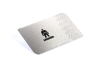 KingKong Silver Metal Card Cut Thru Plate Trawienie Logo Oryginalne stalowe wykończenie