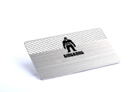 KingKong Silver Metal Card Cut Thru Plate Trawienie Logo Oryginalne stalowe wykończenie