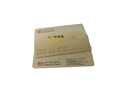 Dostosuj drukowanie Nazwa karty Pvc Wytłoczony numer Złota karta kredytowa
