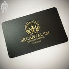 Arkusze Elite Vip Matowe Czarne metalowe wizytówki, spersonalizowane czarne białe złoto wizytówki