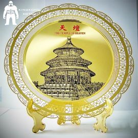 Piaskowanie lub wytrawianie Metalowy złoty medal, medale Business Club Folk Art Award