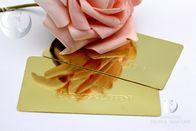 Vip Rose Gold Metalowe wizytówki Custom Engraved Pozłacane reklamowanie