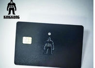 Metalowa karta RFID ze stali nierdzewnej, karta identyfikacyjna o częstotliwości radiowej z chipem stykowym, wykończona