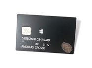 Luksusowe chipy IC 4442 Metalowe karty kredytowe Business Brush Rozmiar 85 * 54 * 0,6 mm