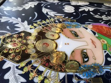 Custom Hotel Dekoracyjna metalowa ramka na zdjęcia Wall Art Cloisonne Paint Enamel