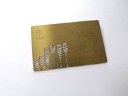 Pradawny materiał z mosiądzu Metalowe wizytówki z wygrawerowanym obrazem / niestandardowe metalowe karty członkowskie