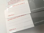 Spersonalizowane wizytówki z PVC z miejscem do pisania na loterię / sklep