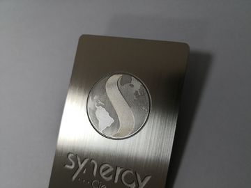 CR80 Metalowe wizytówki ze stali nierdzewnej Złoty srebrny matowy czarny pędzel