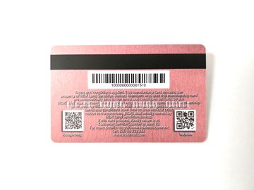 Plastikowy papierowy kod kreskowy Plastikowe metalowe karty członkowskie / spersonalizowane drukowane karty podarunkowe Pvc