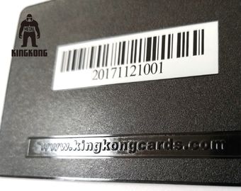 Plastikowy papierowy kod kreskowy Plastikowe metalowe karty członkowskie / spersonalizowane drukowane karty podarunkowe Pvc