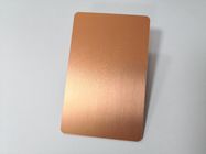 Platerowana różowo-złota metalowa karta członkowska z niestandardowym logo firmy / metalowymi wizytówkami