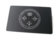 Luksusowa metalowa karta członkowska CR80 z powłoką silikonową