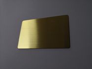 Szczotkowana złota szczelina na mały chip 0,8 mm metalowa karta członkowska