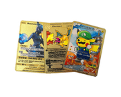 Karta kolekcjonerska Charizard o grubości 0,4 mm Vmax DX GX Pokemon Metal pozłacany