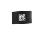 Ntag213/215/216 Nfc Metalowa karta RFID Dostosowana czarna srebrna