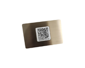 Ntag213/215/216 Nfc Metalowa karta RFID Dostosowana czarna srebrna