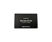 85x54mm SS304 Metalowe wizytówki Elektroniczna płytka w kolorze czarnym