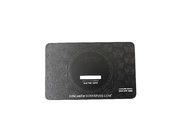 CR80 Matowe czarne metalowe wizytówki 0,8 mm Wytłaczane niestandardowe logo
