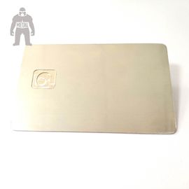 Wizytówki ze stali nierdzewnej z tytanu, kwadratowa aluminiowa karta wizytowa